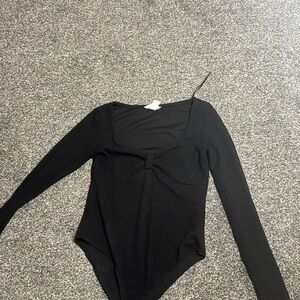Black Long Sleeve Bodysuit